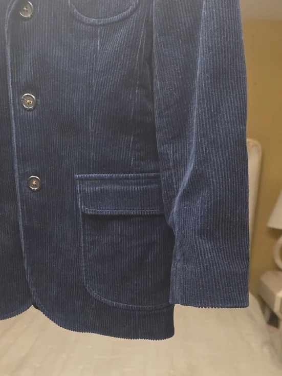 Polo by Ralph Lauren Dark Navy Corduroy Blazer Size M (12-14) Boys